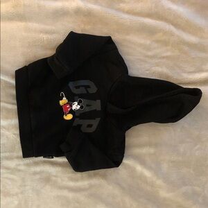 GAP Kids Black Hoodie with Mickey Mouse Graphic